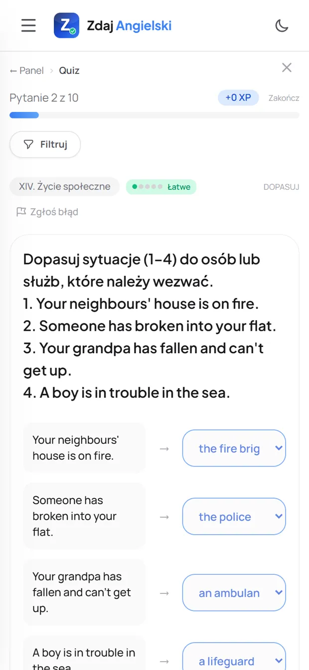 Poprawna odpowiedź z wyjaśnieniem — Życie społeczne